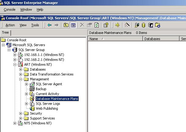 ขั้นตอนการสำรองข้อมูลอัตโนมัติหรือ Auto Back Up ผ่าน Microsoft Sql Server  2000 มีขั้นตอนอย่างไร | Prosoft Winspeed โปรแกรมบัญชีสำเร็จรูป