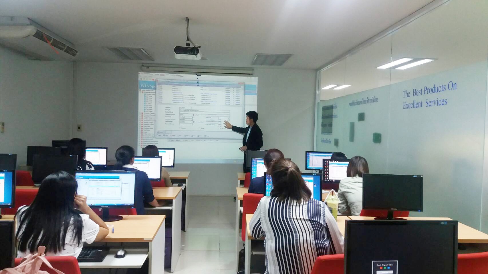 บรรยากาศการอบรม In House โปรแกรมบัญชีสำเร็จรูป Prosoft WINSpeed